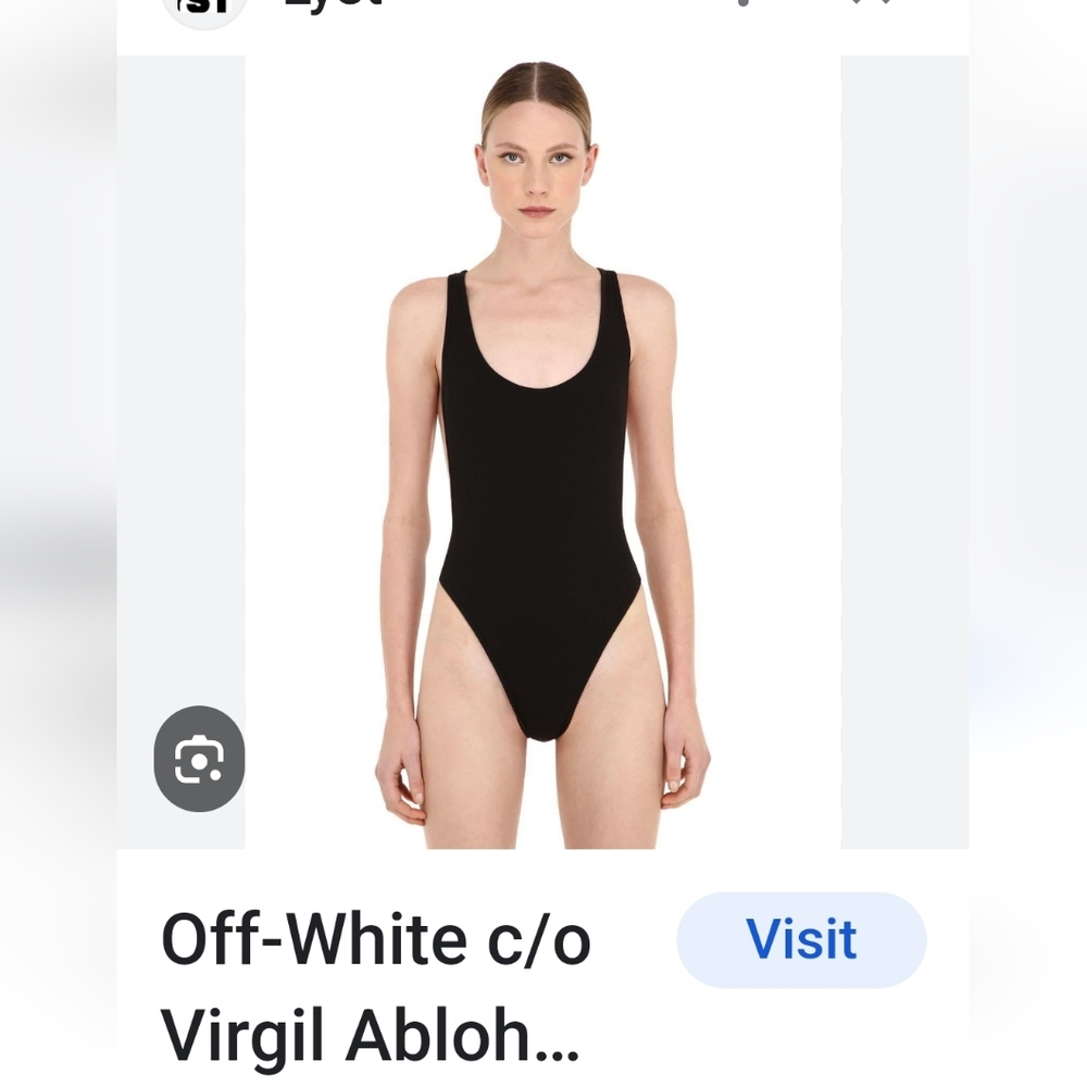 Off-White c/o Virgil Abloh One piece Bathing suit (Size IT42: US Small)